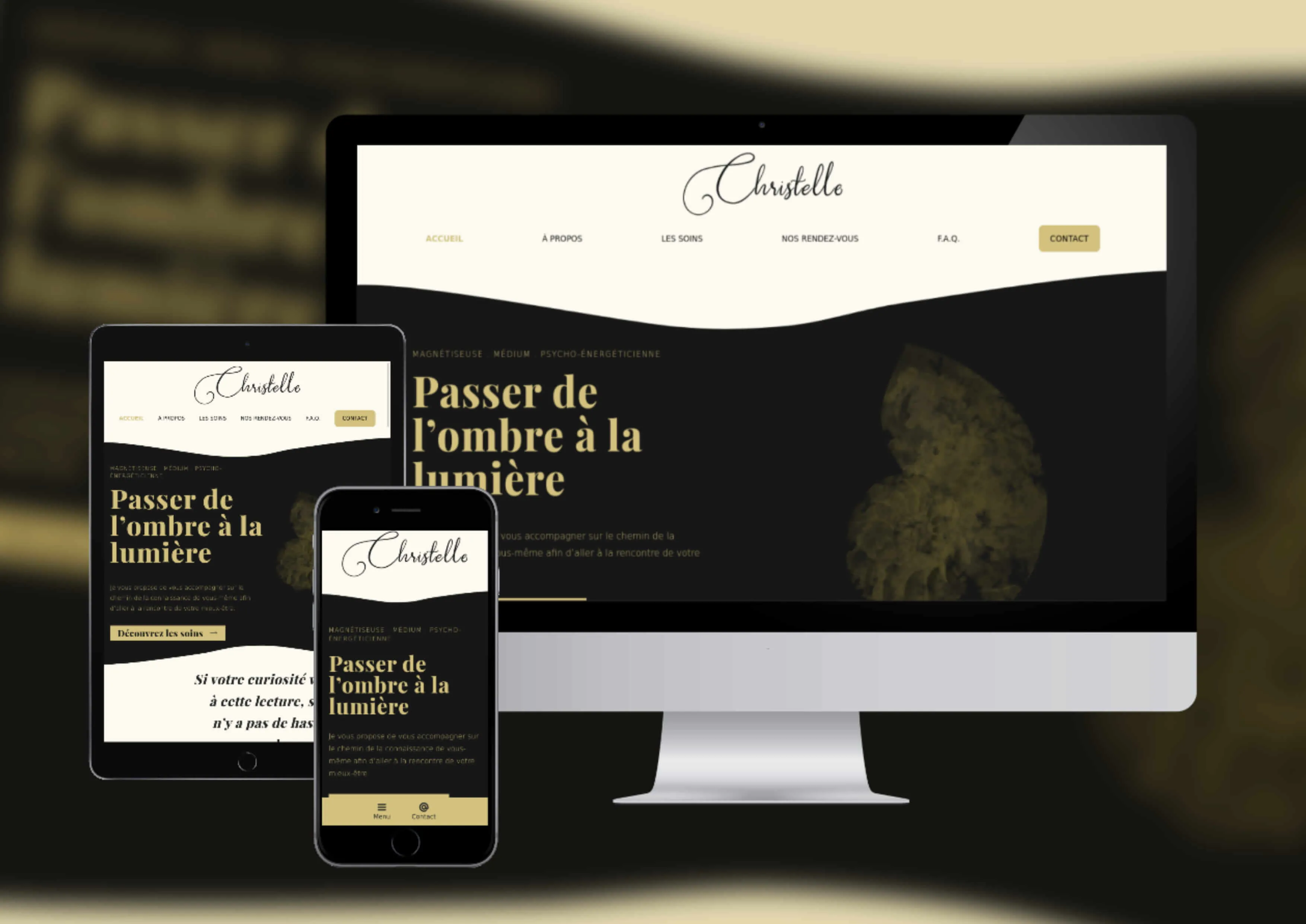 Page d'accueil du site de Christelle Peuziat
